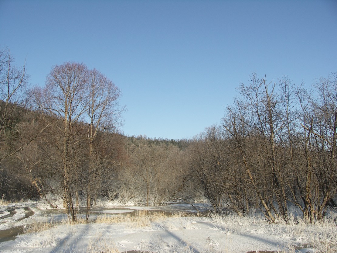 Наледь на километры вперед...