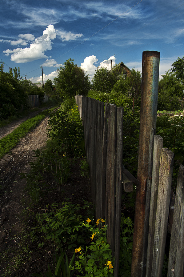 незатейливый дачный пейзаж