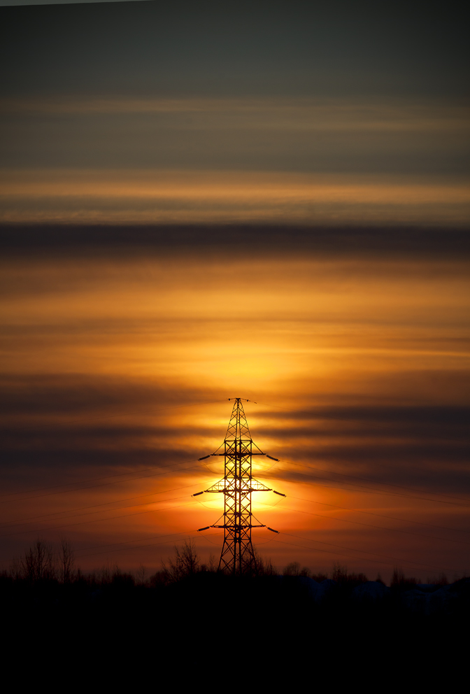 Закат над Лучегорском