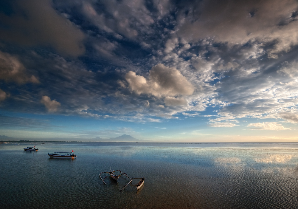 с видом на вулкан...