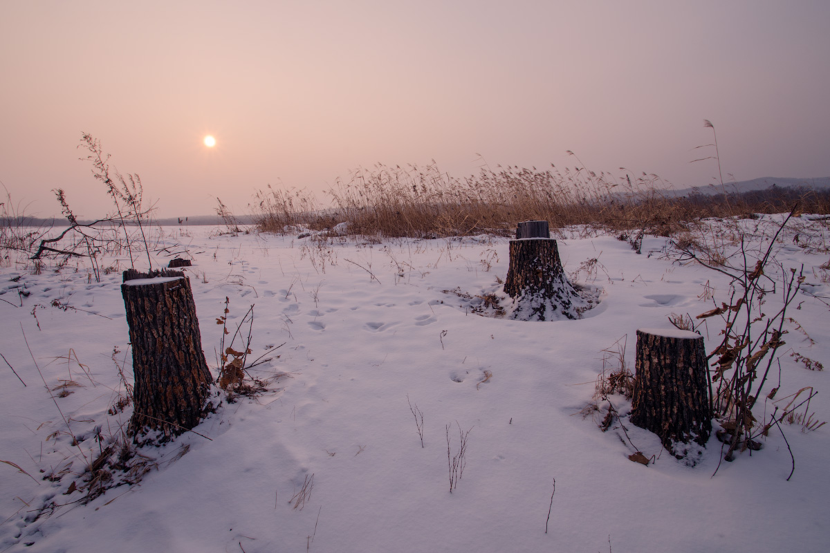 Закат на троих.