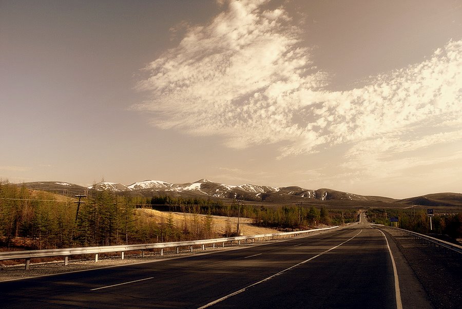 по дороге с облаками