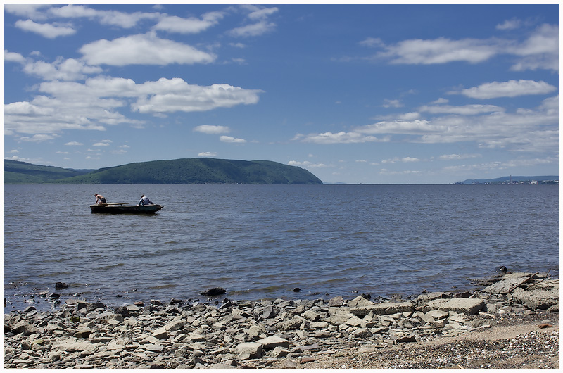 пейзаж с лодкой