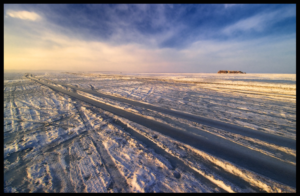 Линии замерзшего моря.