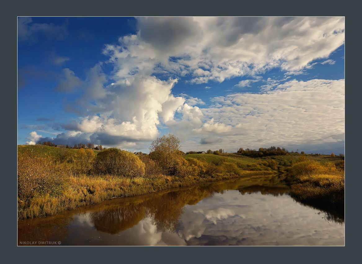день осени. русская деревня Кехта