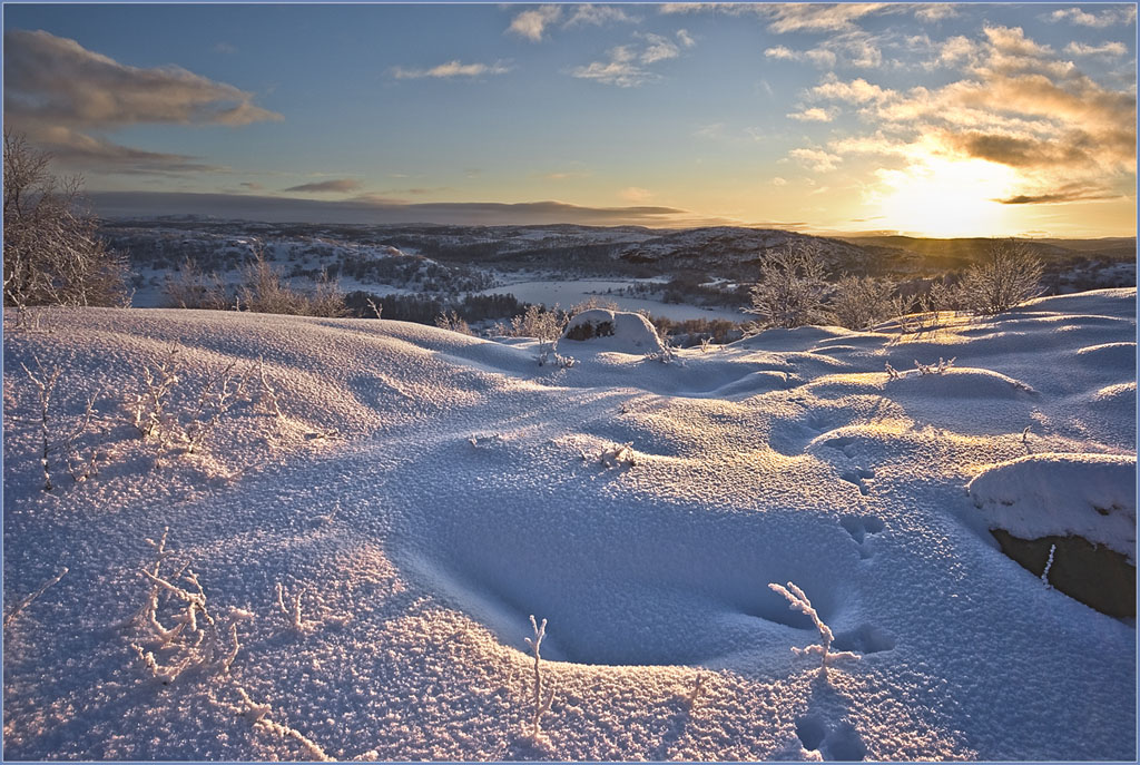 В последних лучах...