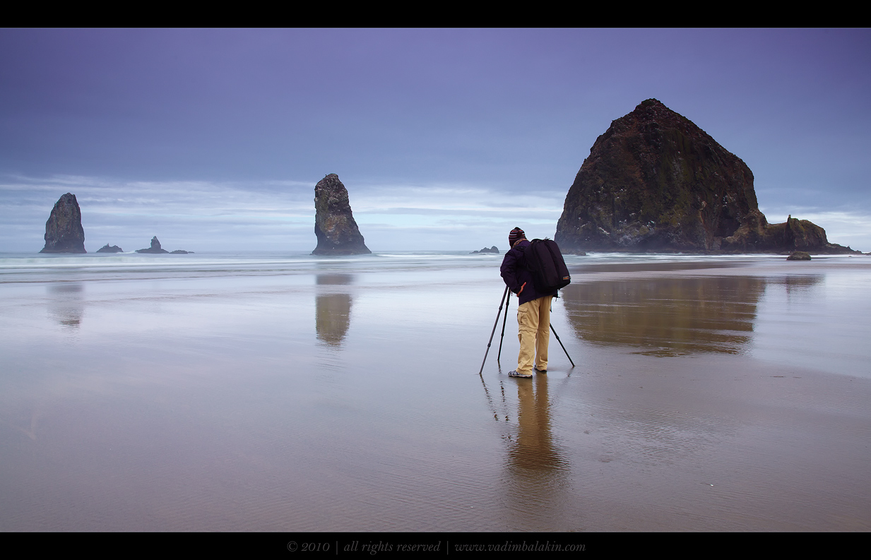 Canon Man on Cannon Beach