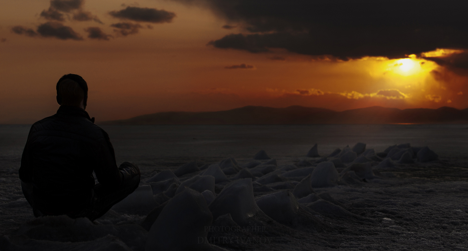 Провожая закат.