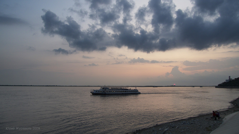 Закат на Амуре