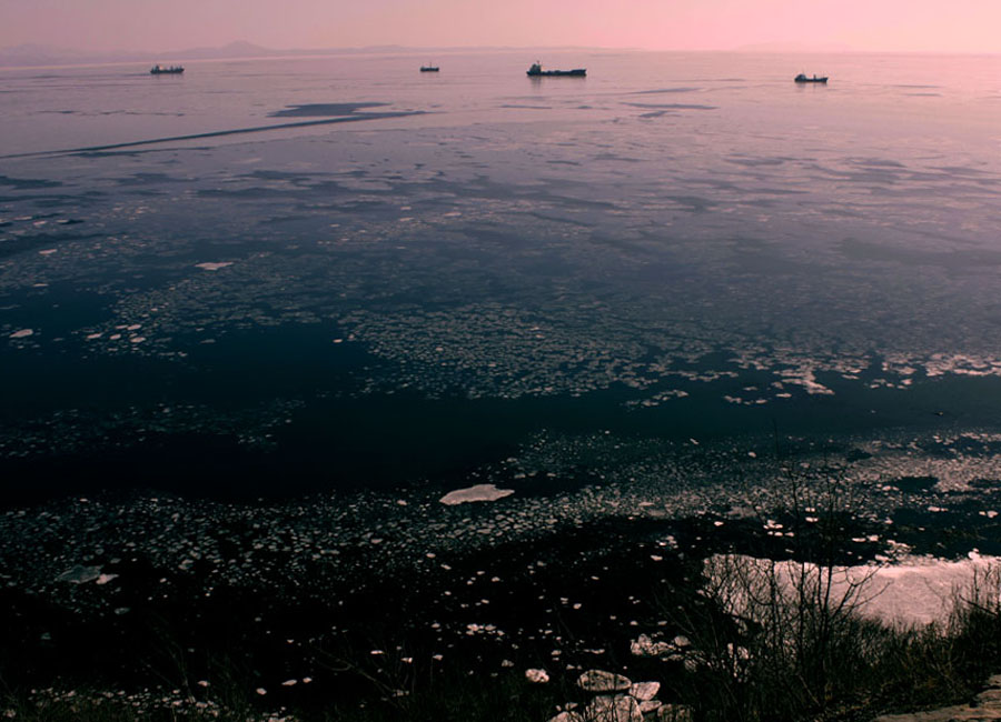 корабли постоят и ложатся на курс....