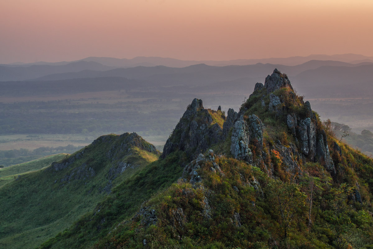 "Зубы Дракона" на закате.