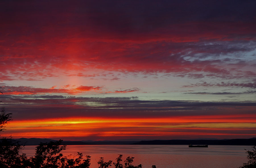 закат через некоторое время....