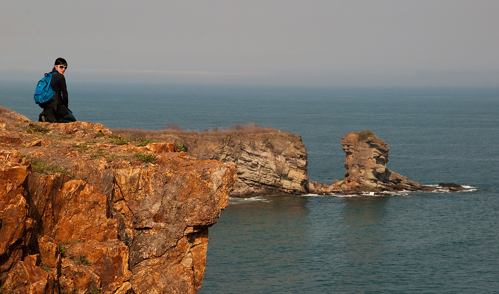 Надя на краю земли!