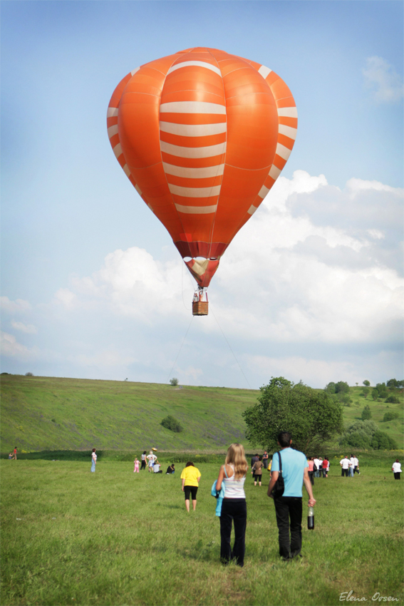 В полёт на оранжевом шаре