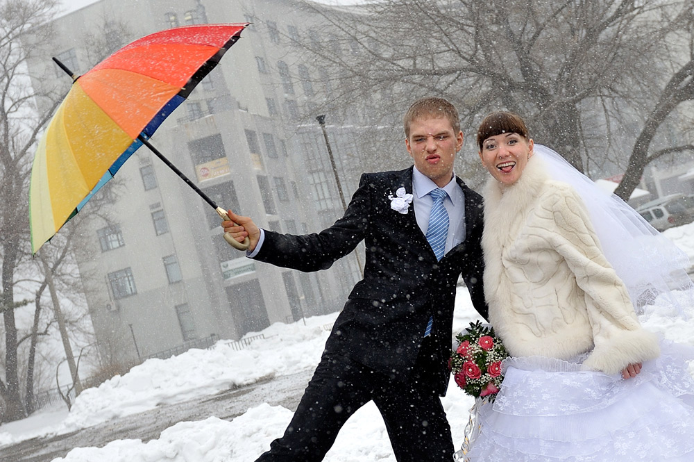 Чёрный зонтик