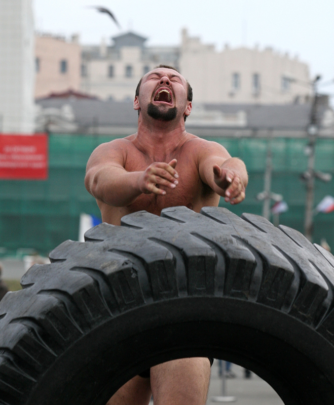 Круглое толкать