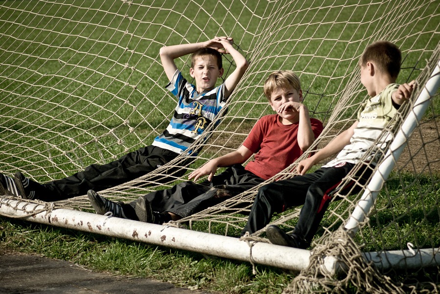 Беседа в гамаке