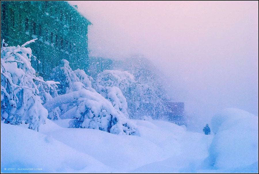 Пурга в городе