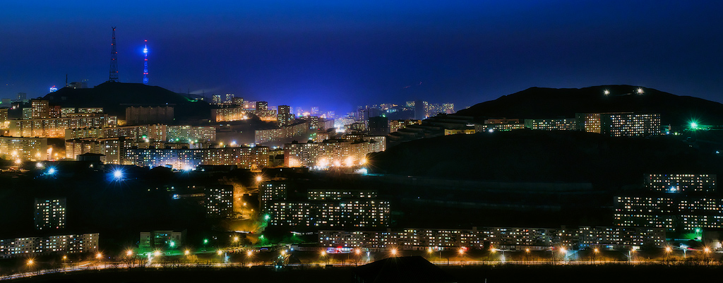 О сопках ночью и свете телевышки