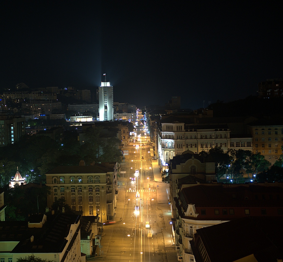 SVETLANSKAYA STREET at night