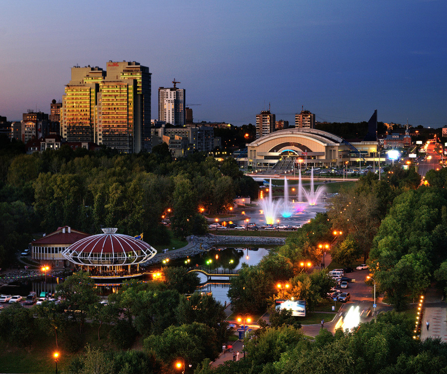 Хабаровск.Пруды на Уссурийском бульваре