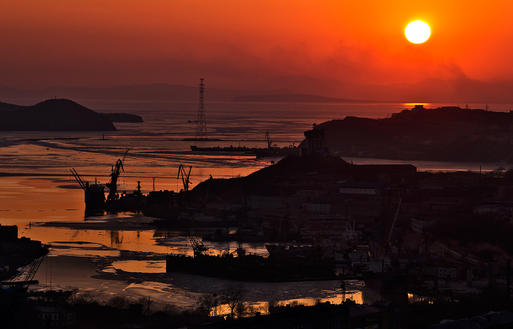 Закат с сопки Бурачек