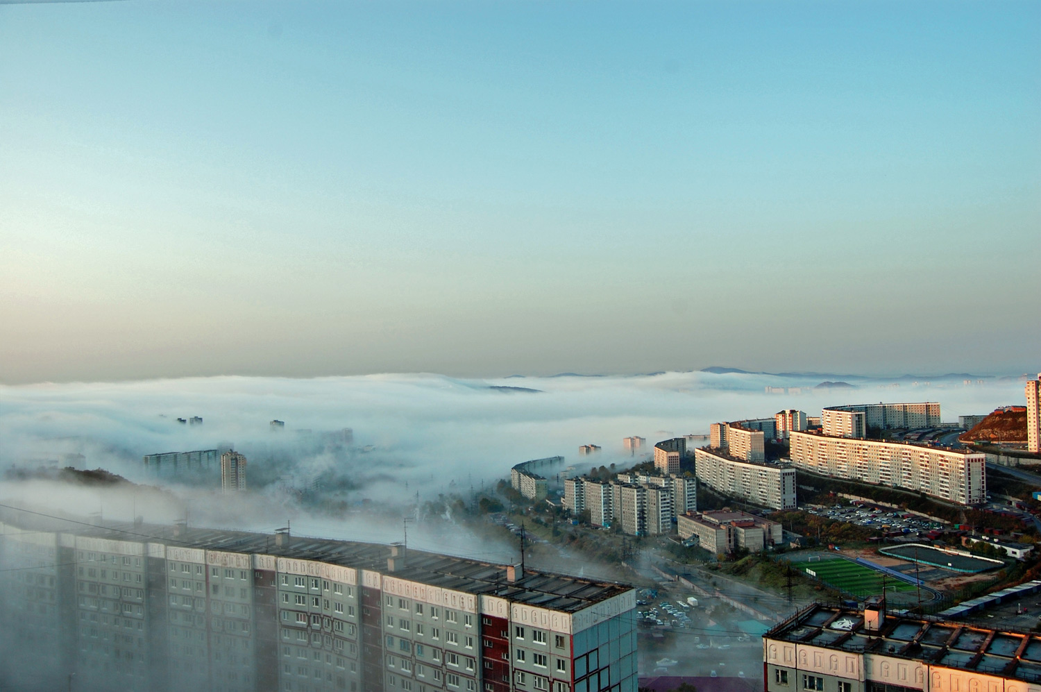 утренний туман...