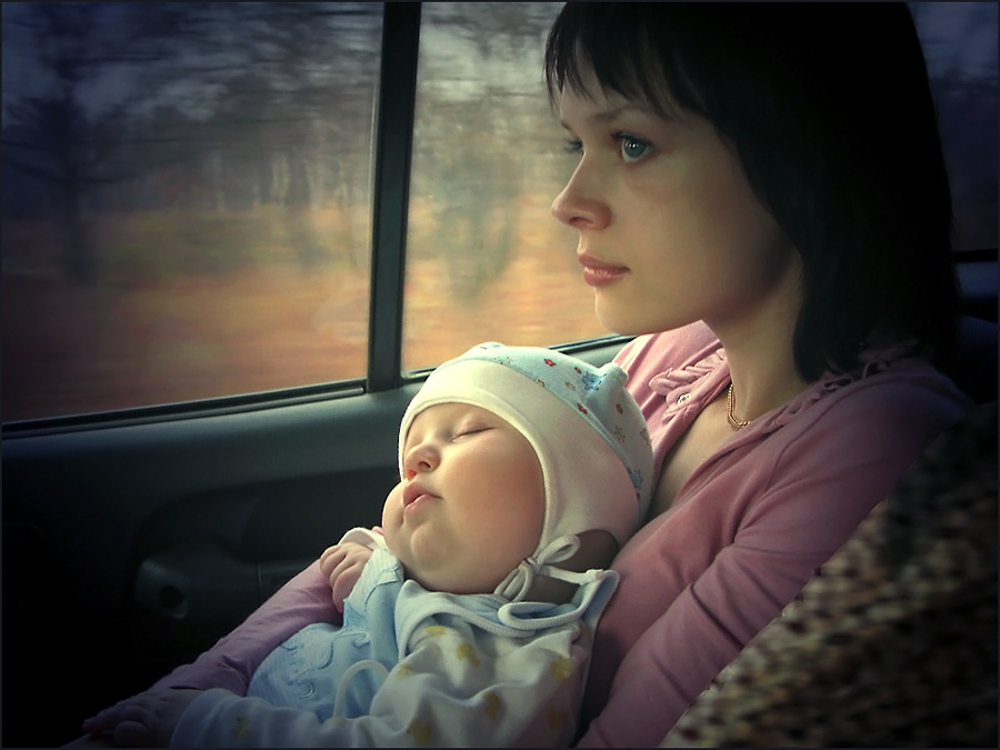 В дороге..осень