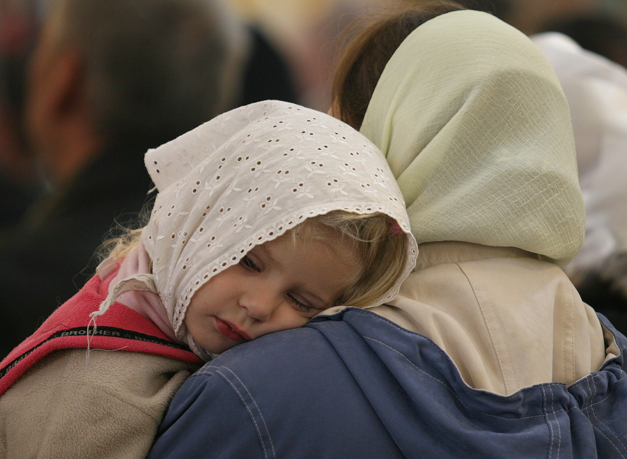 На службе...