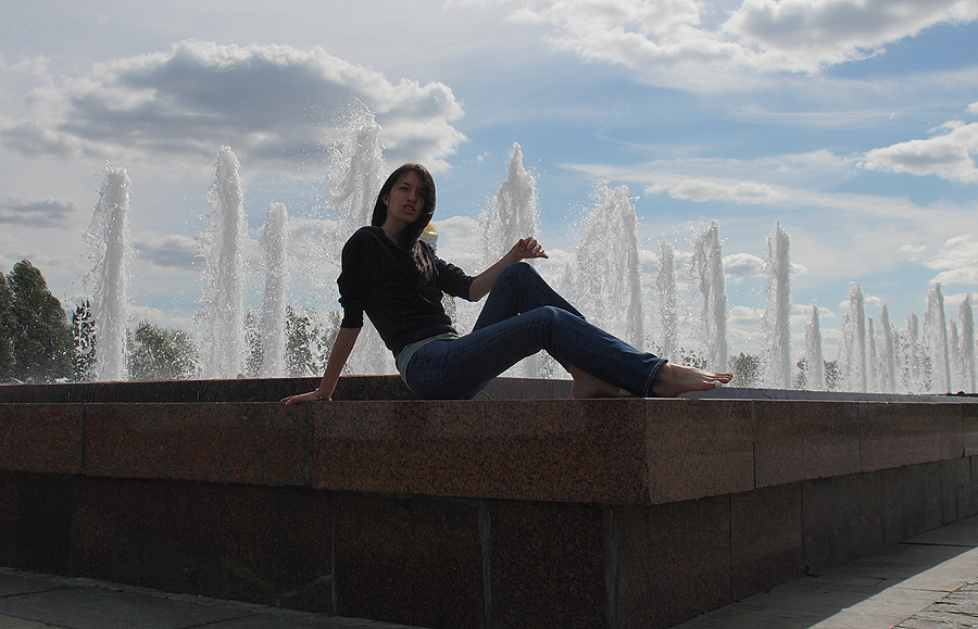 фонтаны в городе М