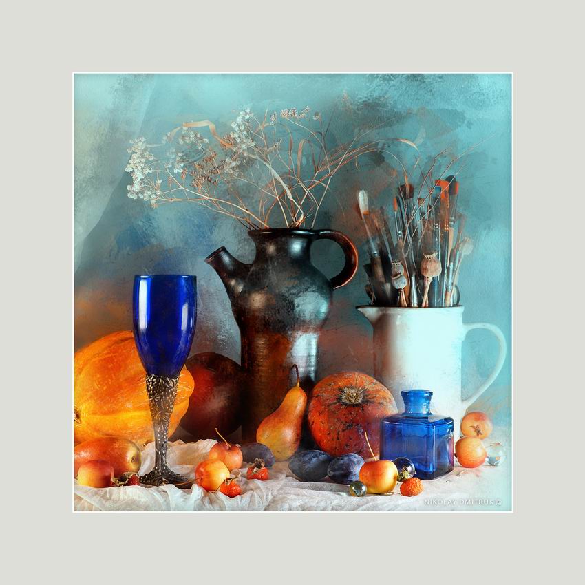 синий бокал. студия.