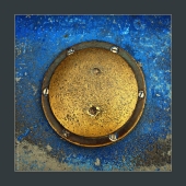 золото на голубом. Кадакес. 2018