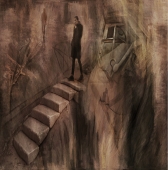 вниз по лестнице