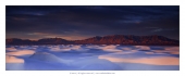 White Sands Sunrise Panorama