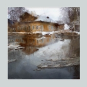 начало дрейфа. Холмогоры. март. 2019